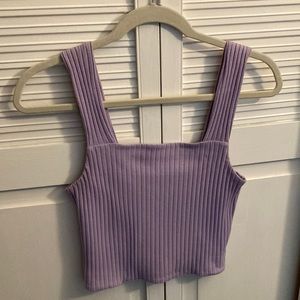 American Eagle Soft and Sexy Rib Purple Lavender Tank top size Small